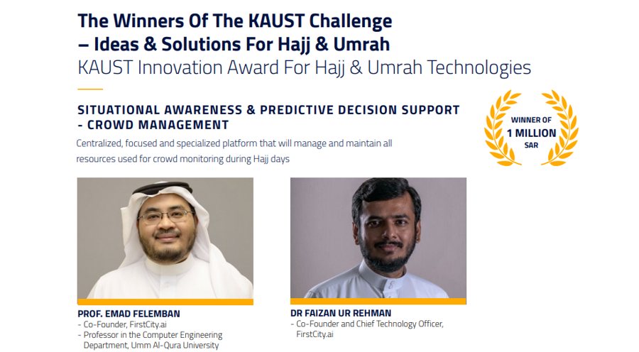 Saudi winner of SAR 1 million Hajj crowd-management prize (KAUST Challenge) — Hajj & Umrah Info
